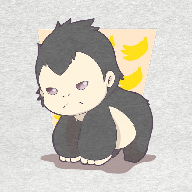 Cute chibi gorilla by sabhu07